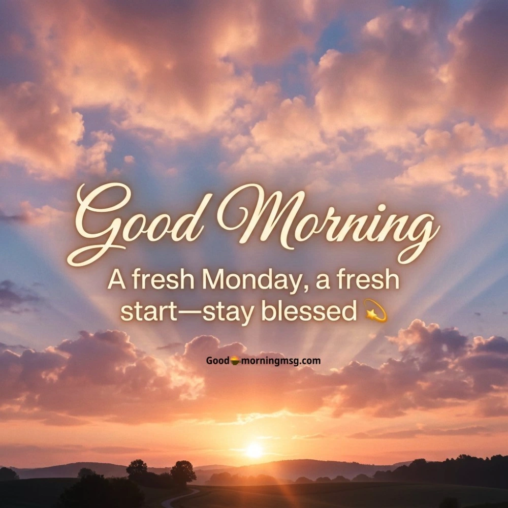 Good Morning Monday New Week