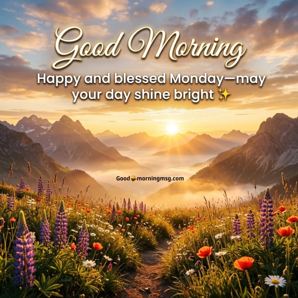 Meaningful Encouragement Positive Inspirational Monday Blessings