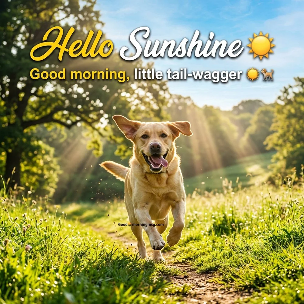 Dog Good Morning Images