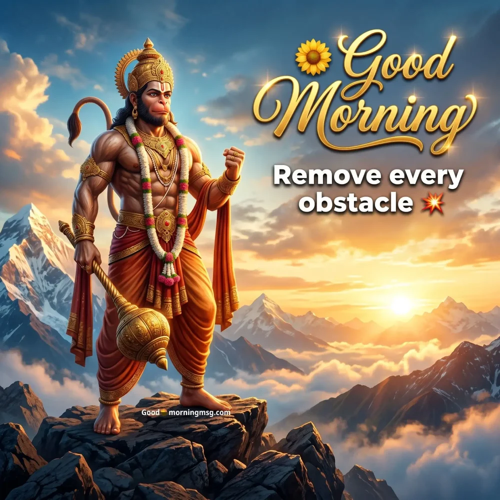 Hanuman Ji Image With Good Morning