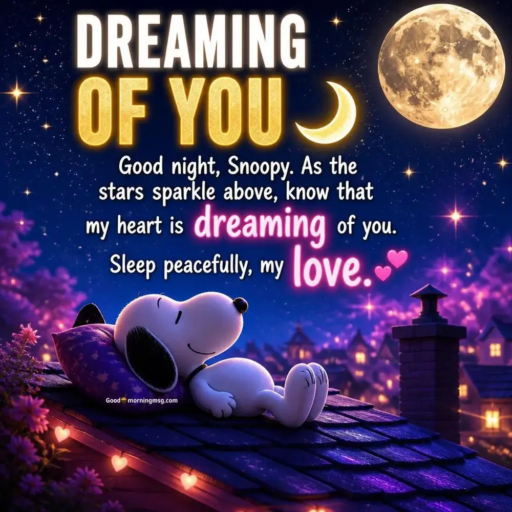 Hug Good Night Snoopy