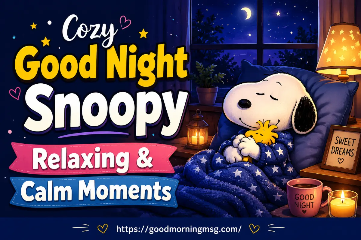Inspirational Snoopy Good Night Quotes