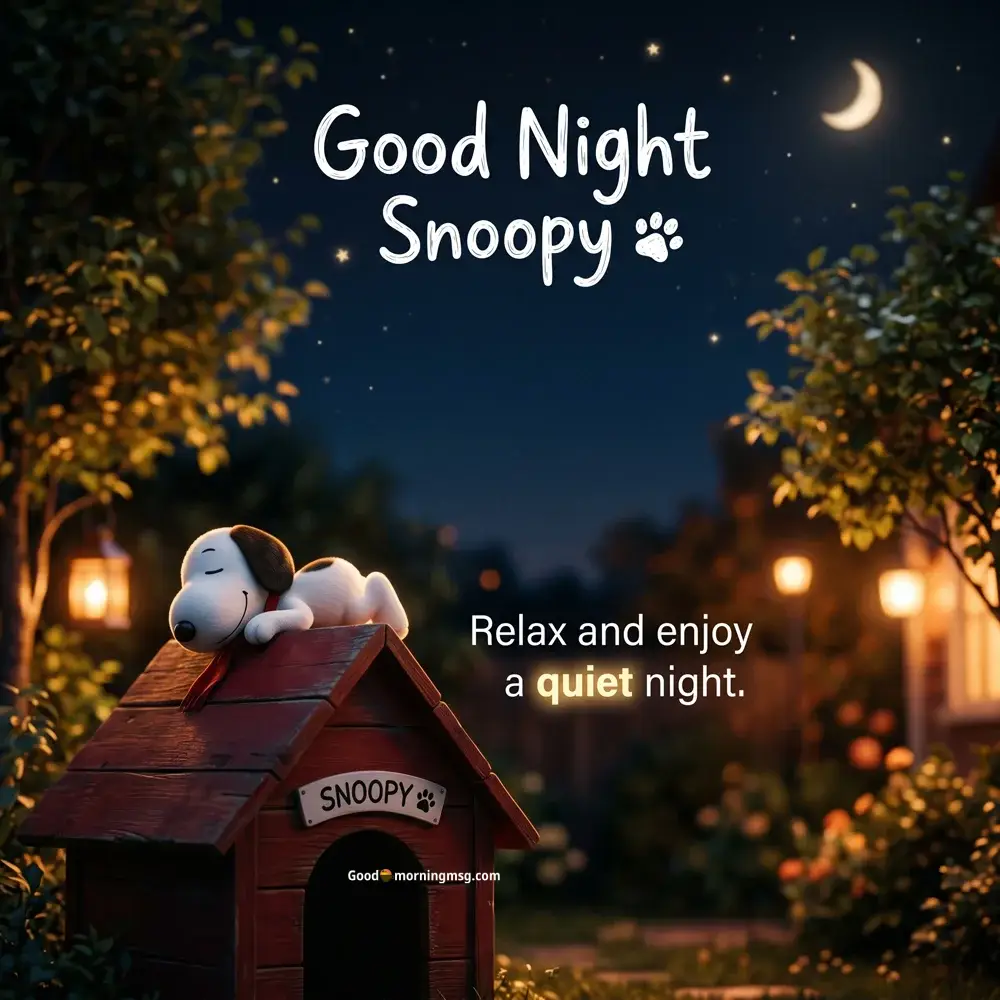 Sleep Tight Good Night Snoopy