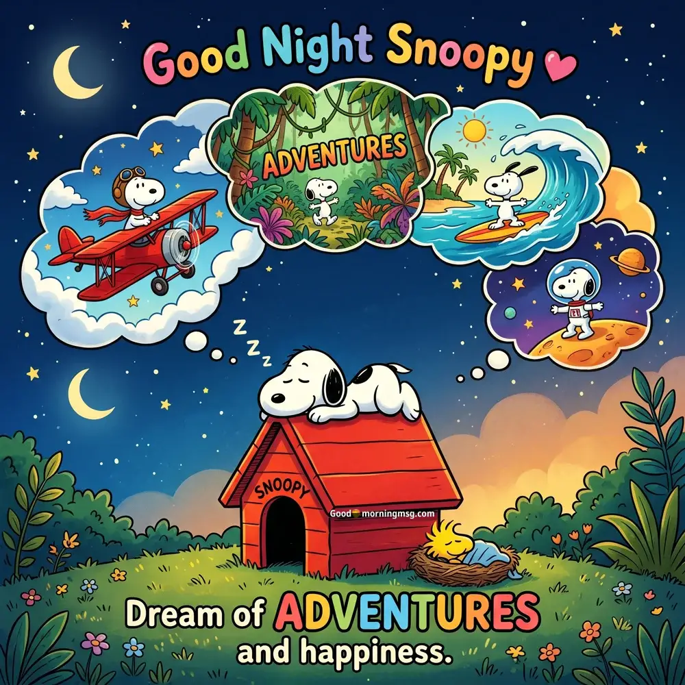 Snoopy Good Night Blessings