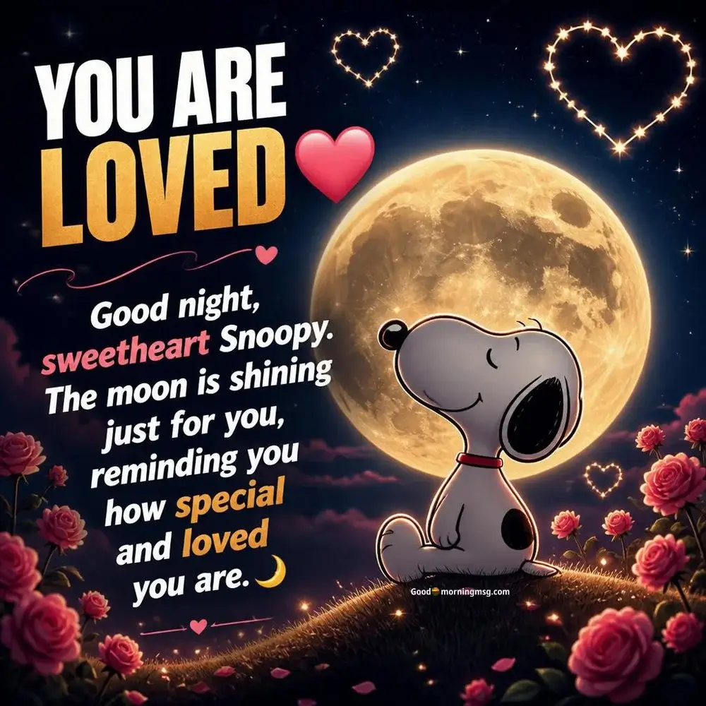 Snoopy Good Night Kiss