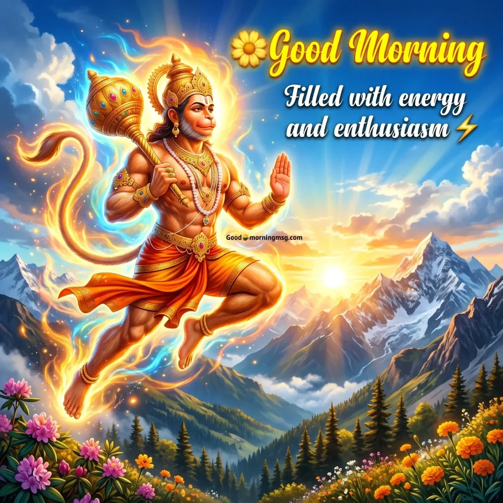 हनुमान जी सुप्रभात इमेज