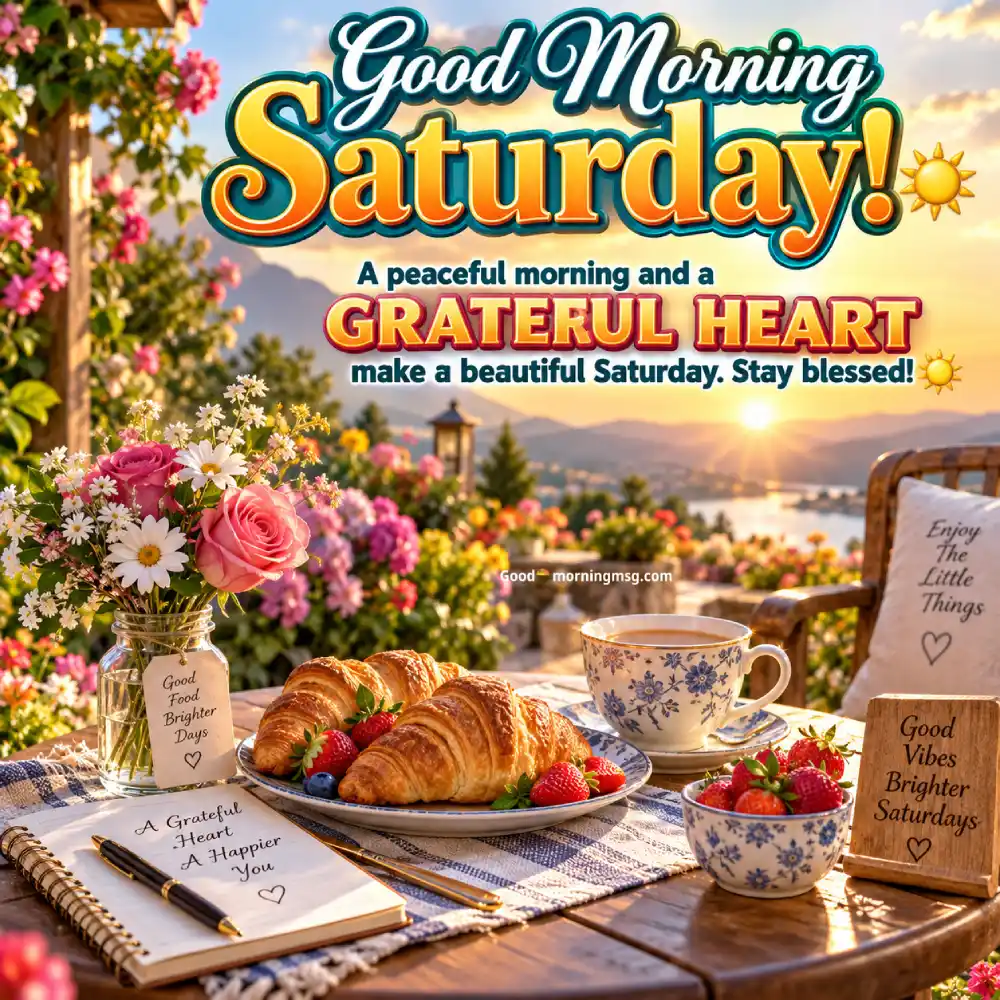 Beautiful Good Morning Saturday Blessings