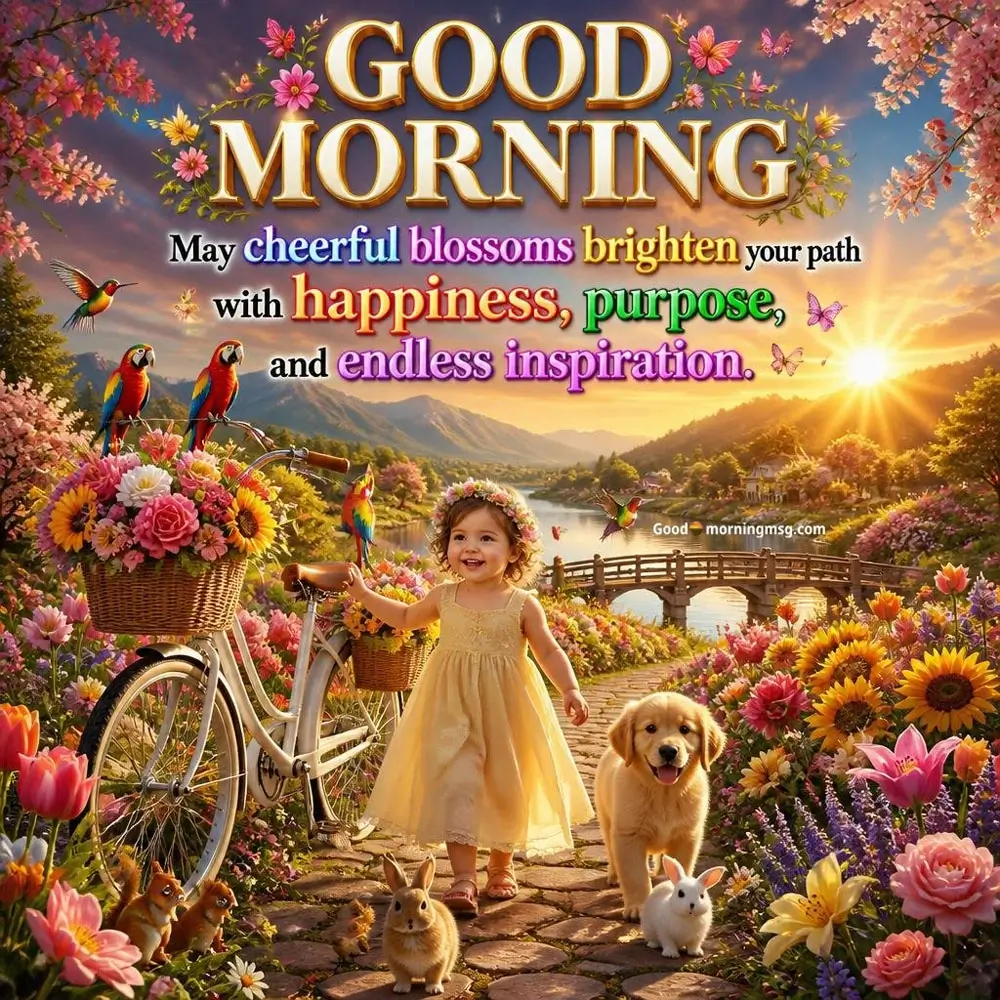 Flower Good Morning Message