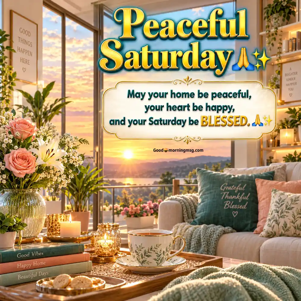 Good Morning Saturday Wishes