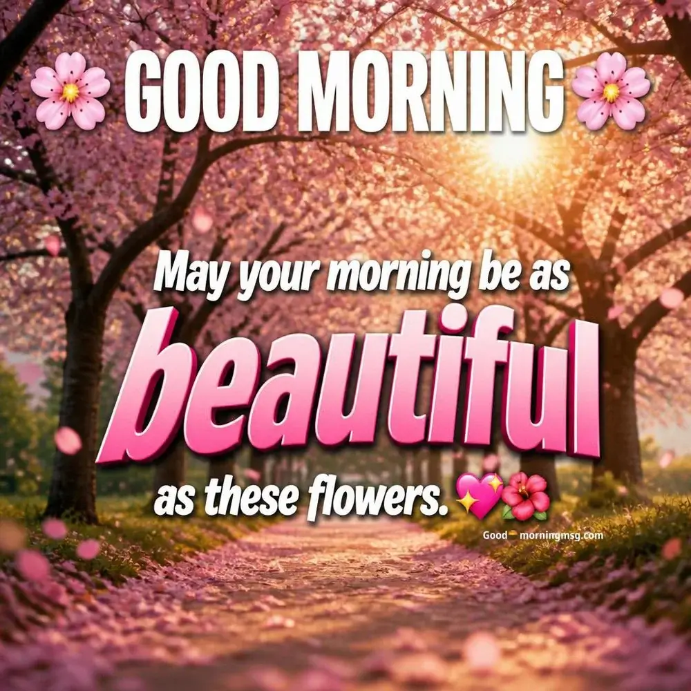 Good Morning With Flowers