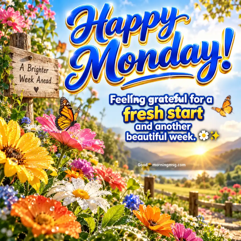 Inspirational Good Morning Monday Blessings