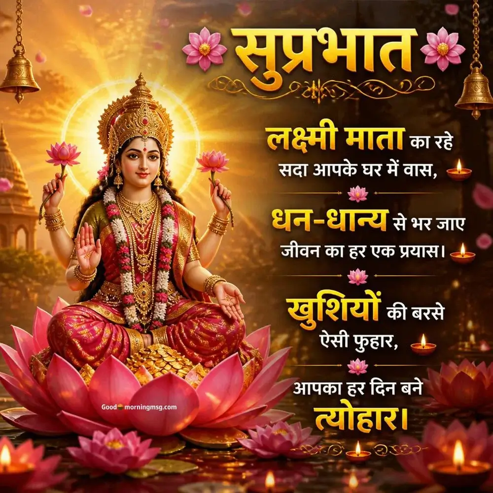 Lakshmi Mata Good Morning Image