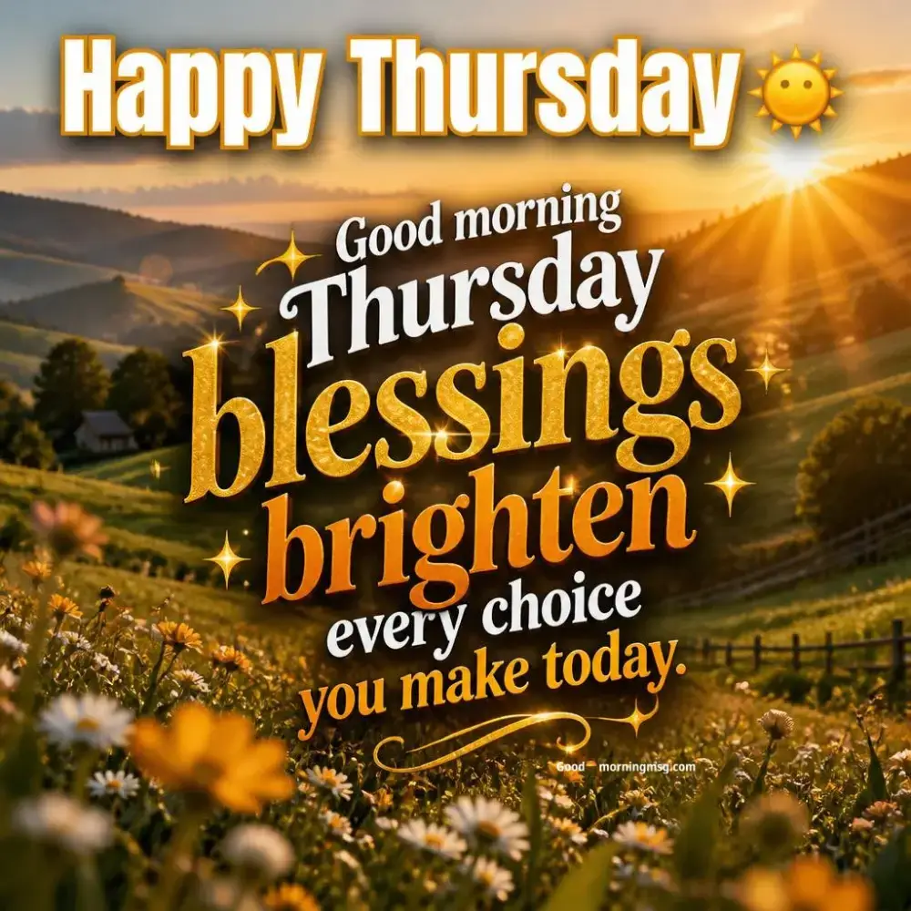 Morning Thursday Blessings