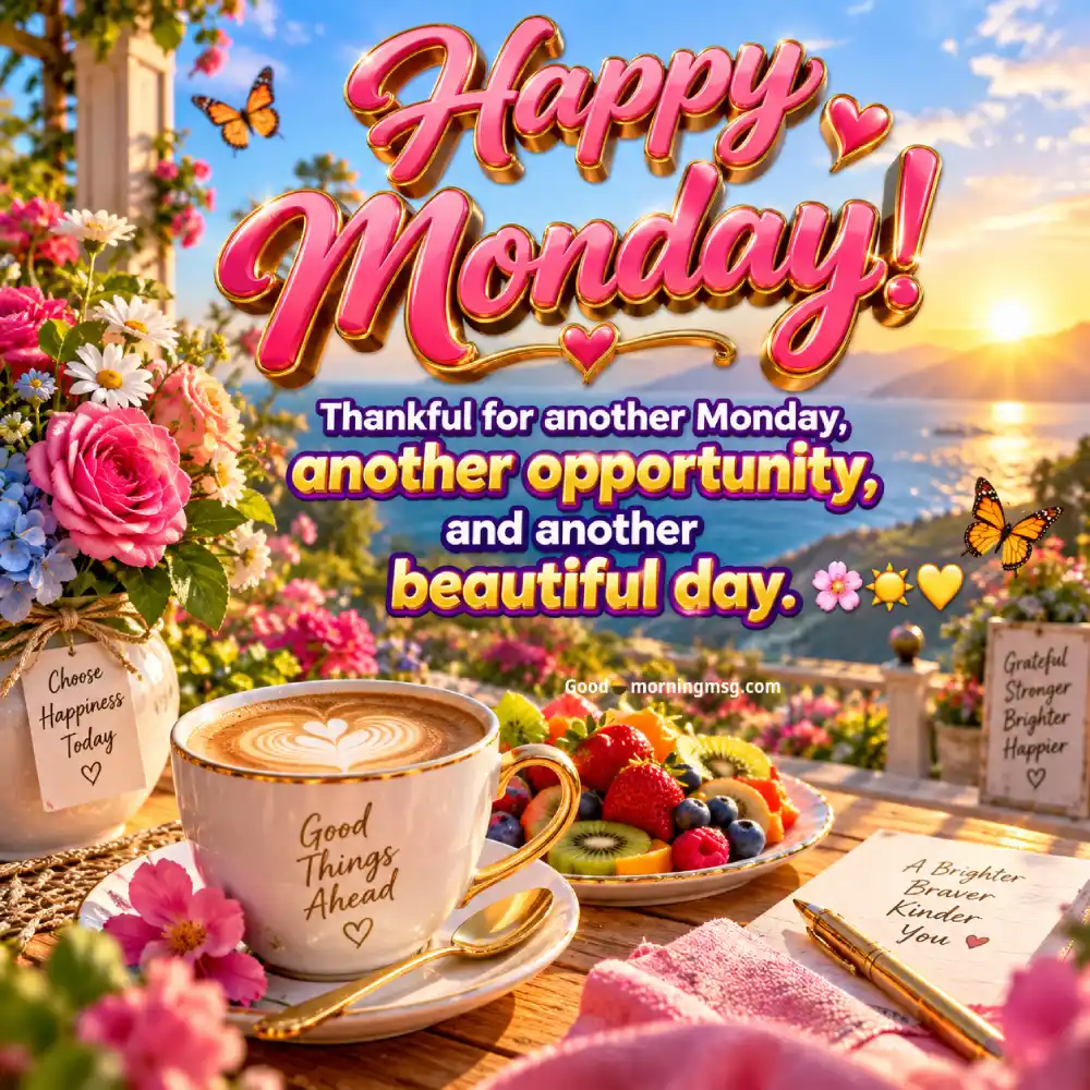 Positive Good Morning Happy Monday