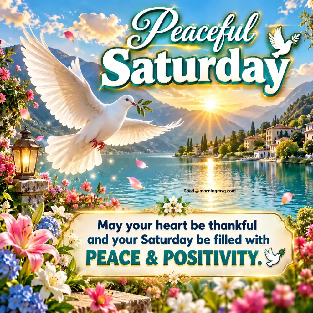 Saturday Blessings Good Morning