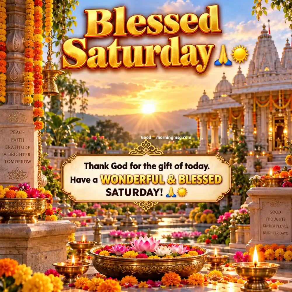 Saturday Morning Blessings