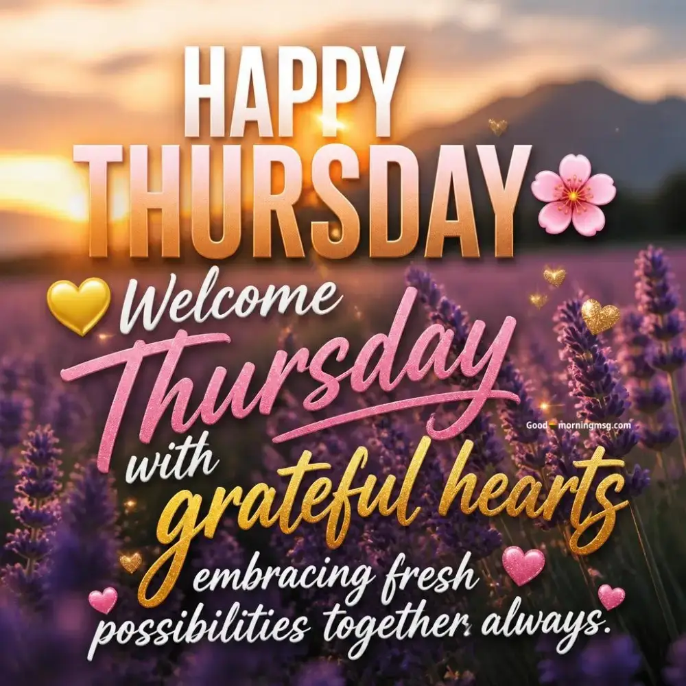 Thursday Morning Message