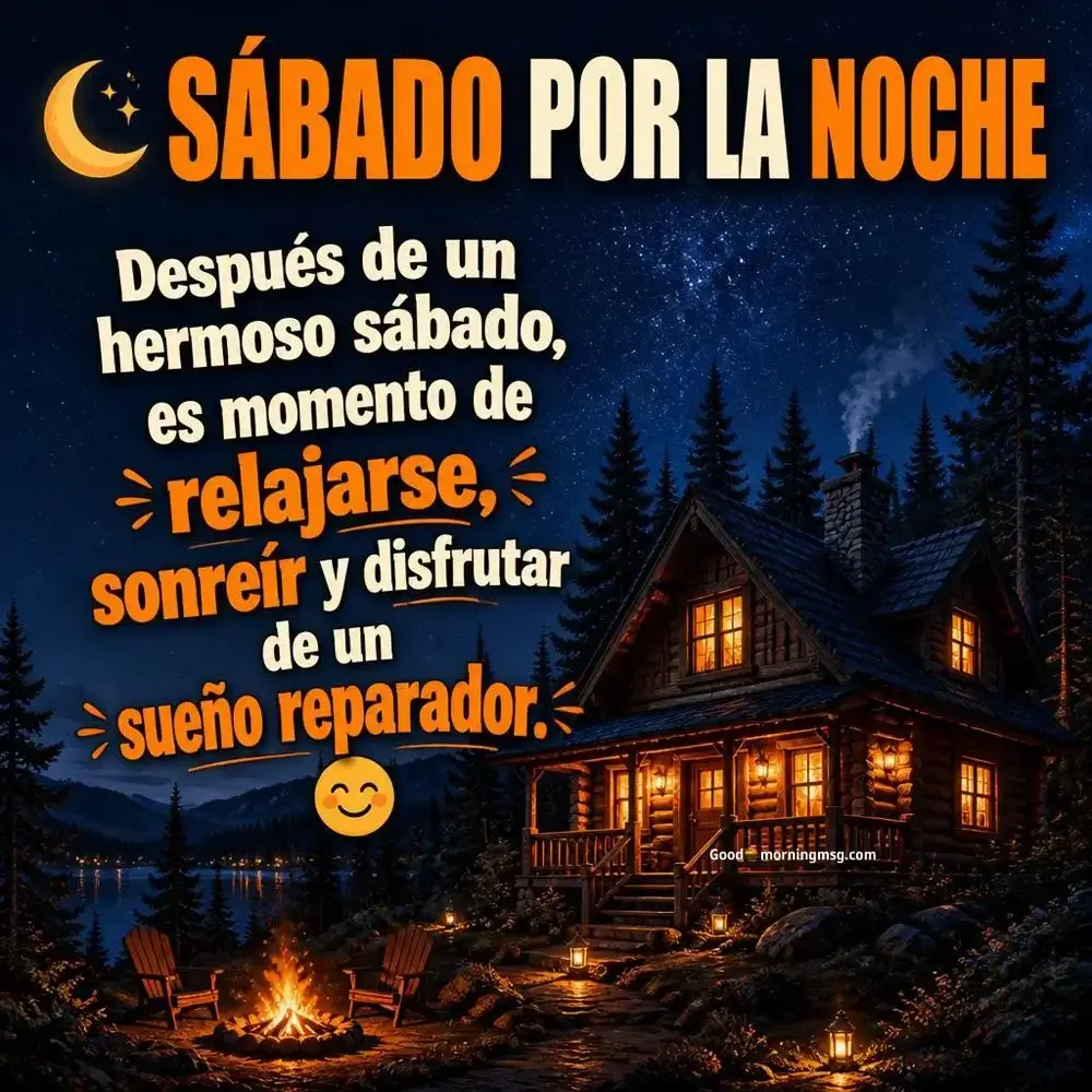 60+ Buenas Noches Sábado Palabras Dulces Para Compartir