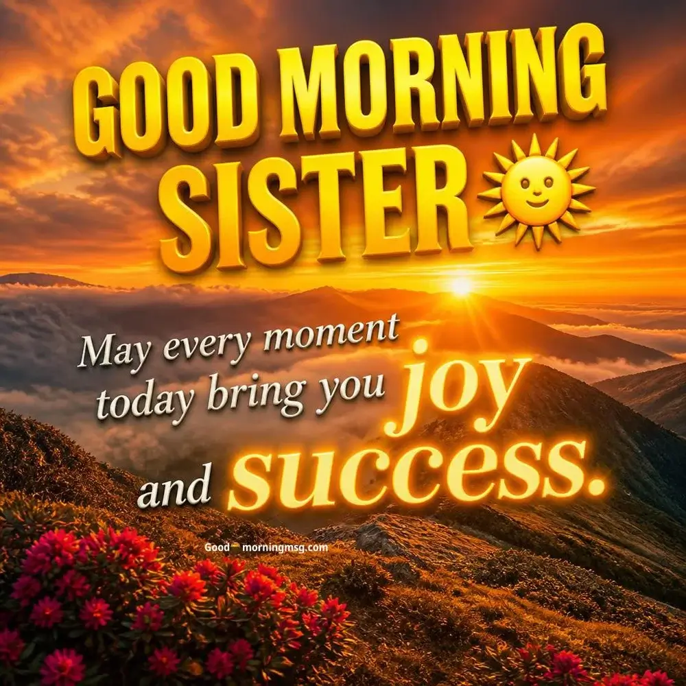 60+ Good Morning Sister Love Quotes To Brighten Her Day