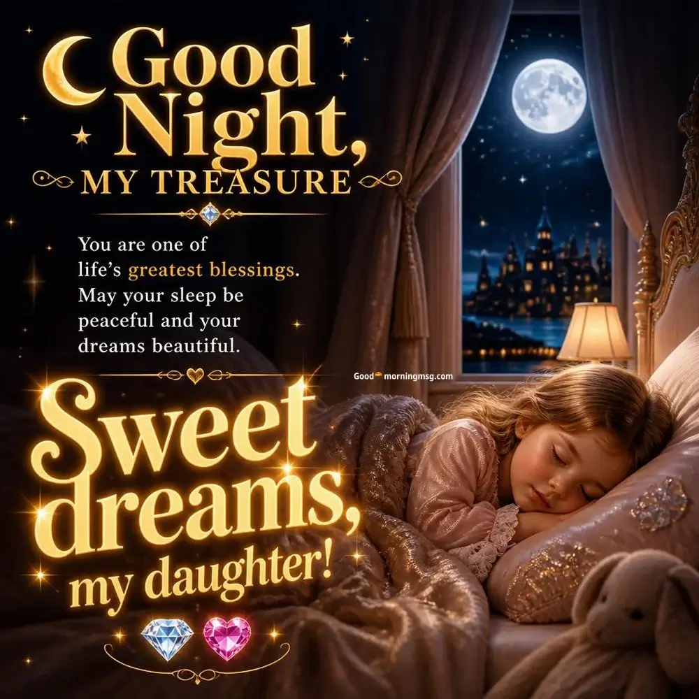 95+ Good Night Daughter Images With Quotes