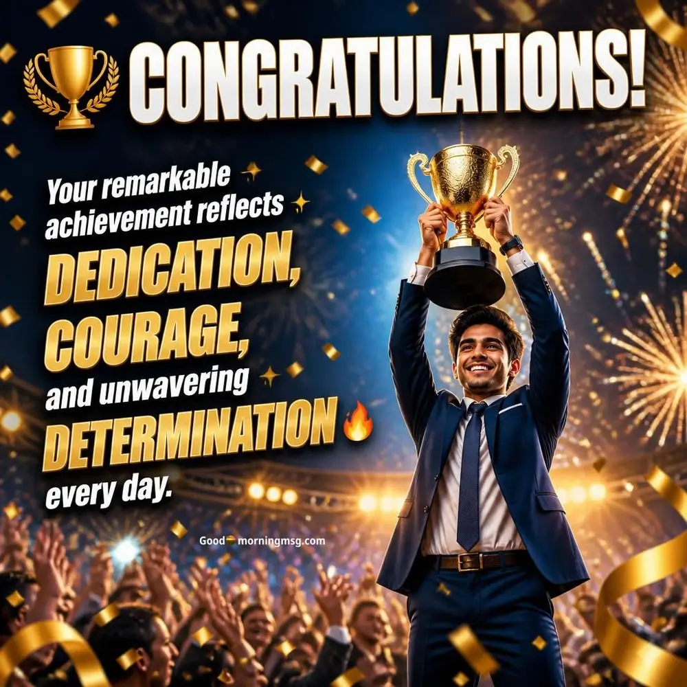 Achievement Congratulations You Did It