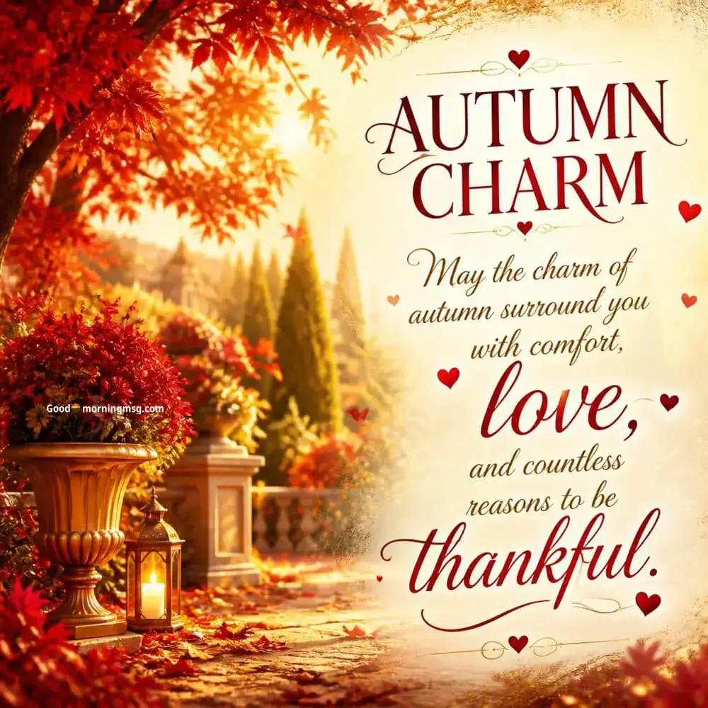 Beautiful Colorful Image Good Morning Fall Images