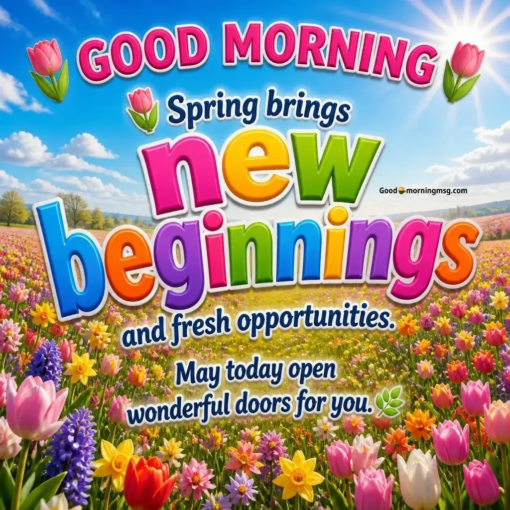 Beautiful Good Morning Spring