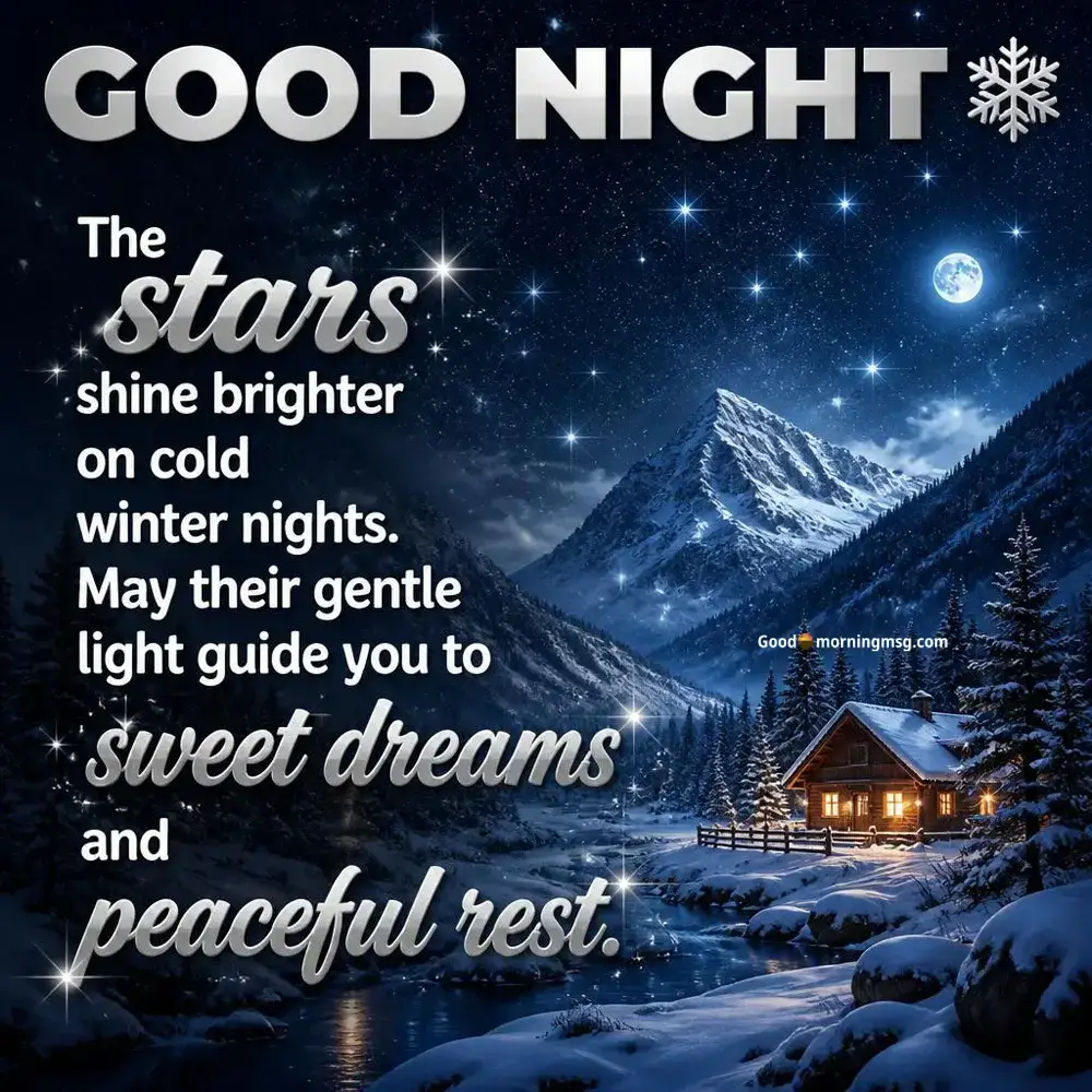 Beautiful Good Night Snow Images