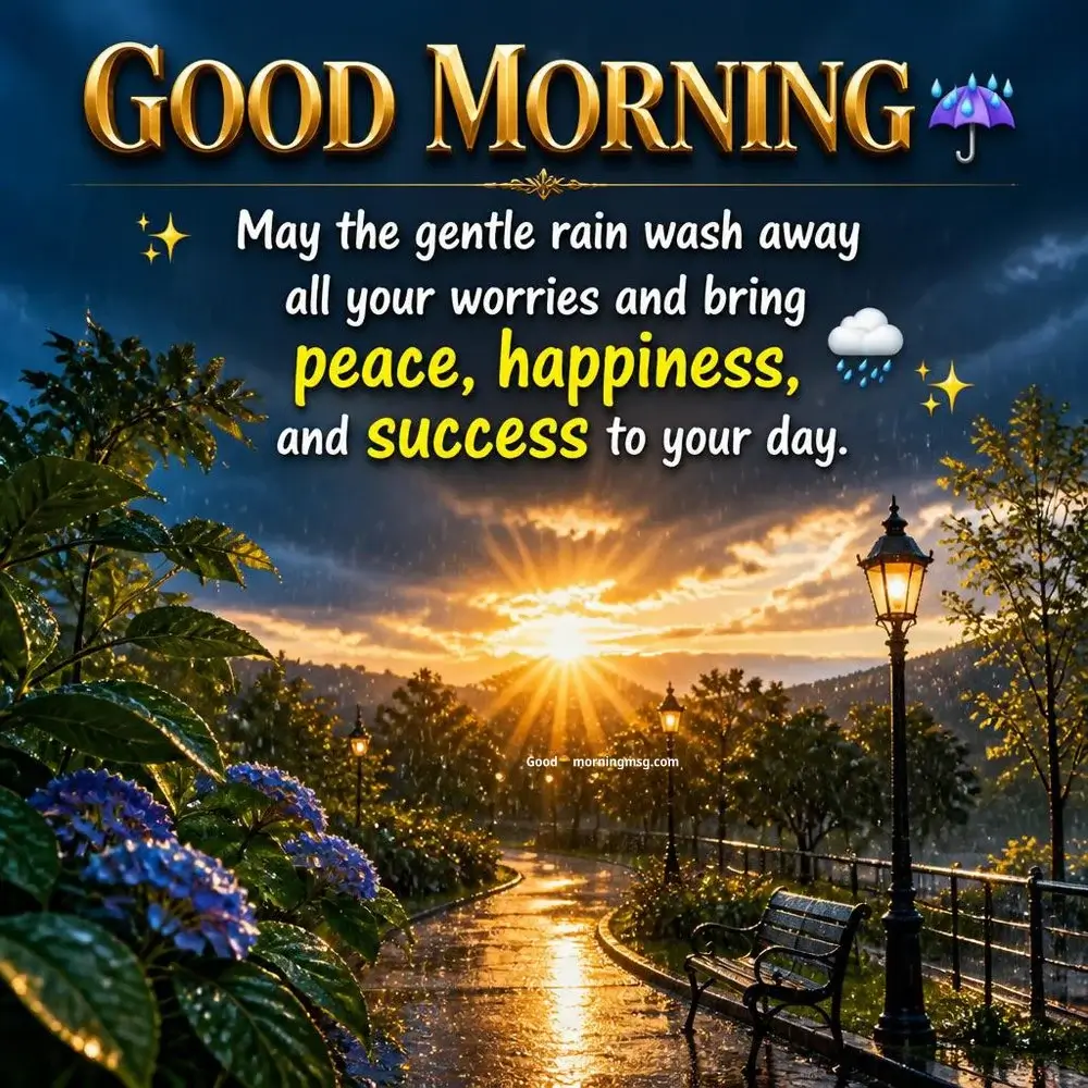 Beautiful Rainy Good Morning Quotes