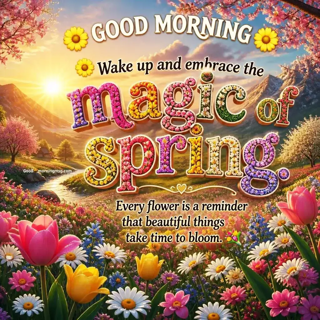 Beautiful Spring Good Morning Images