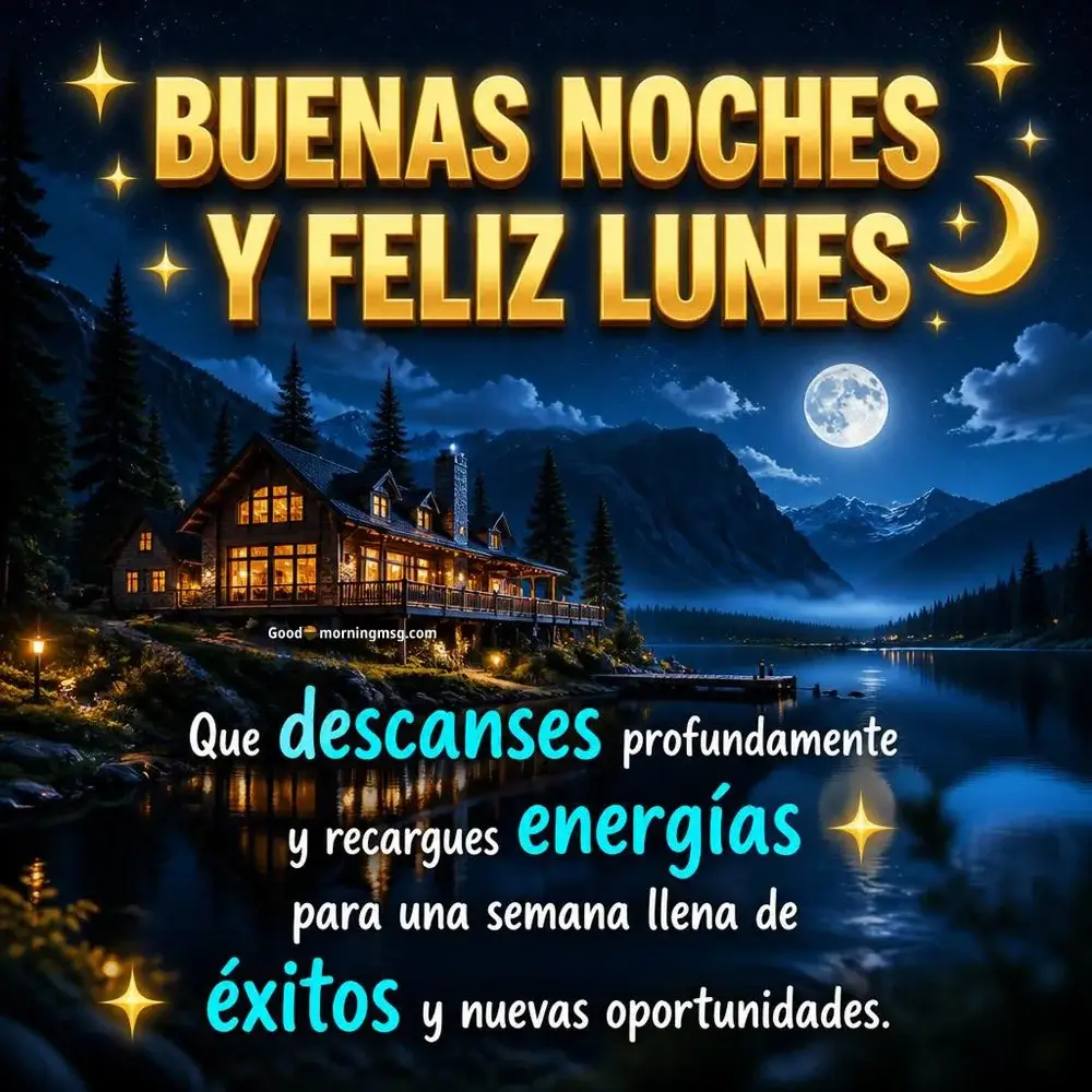 Buenas Noches Lunes Pinterest