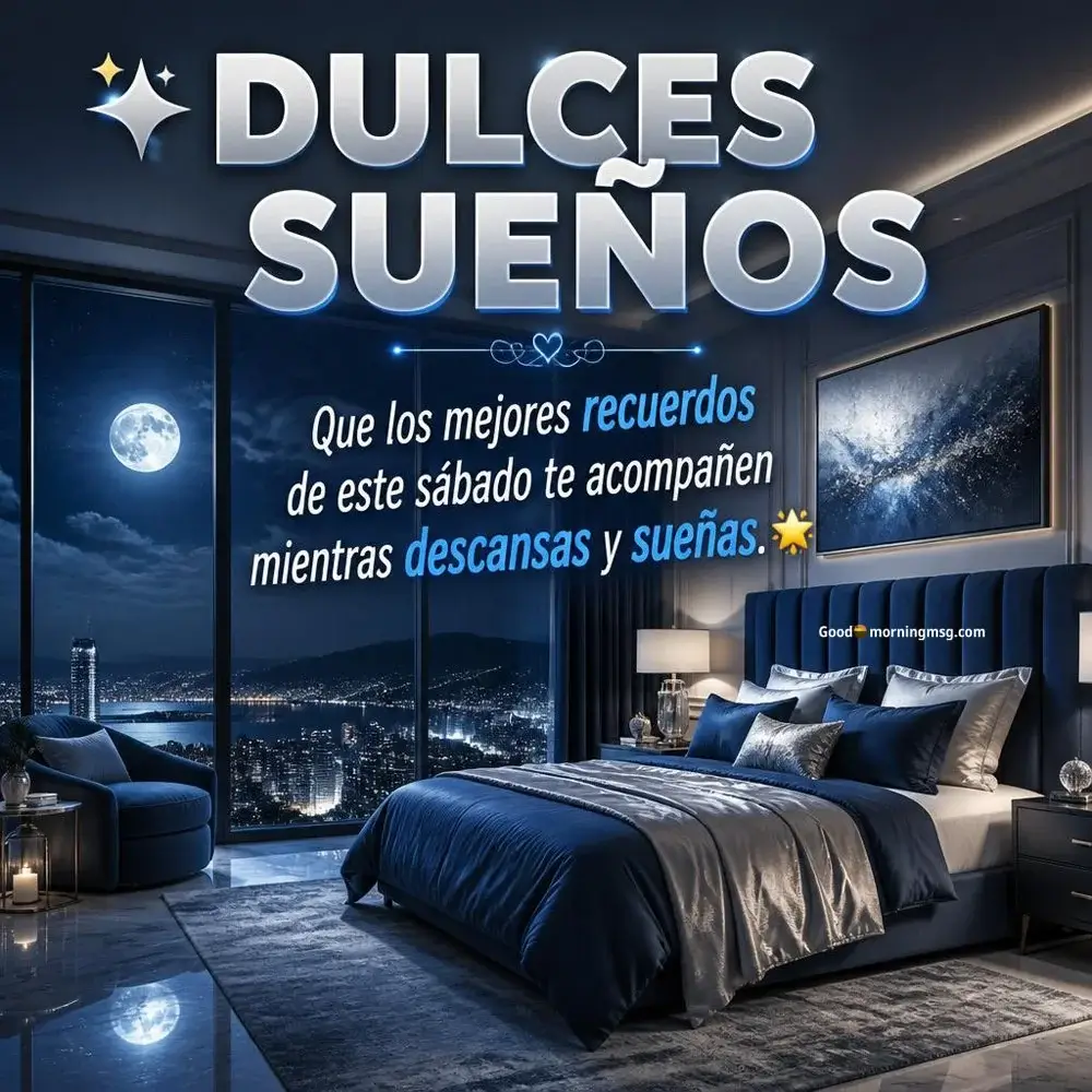 Buenas Noches De Sabado Feliz Descanso