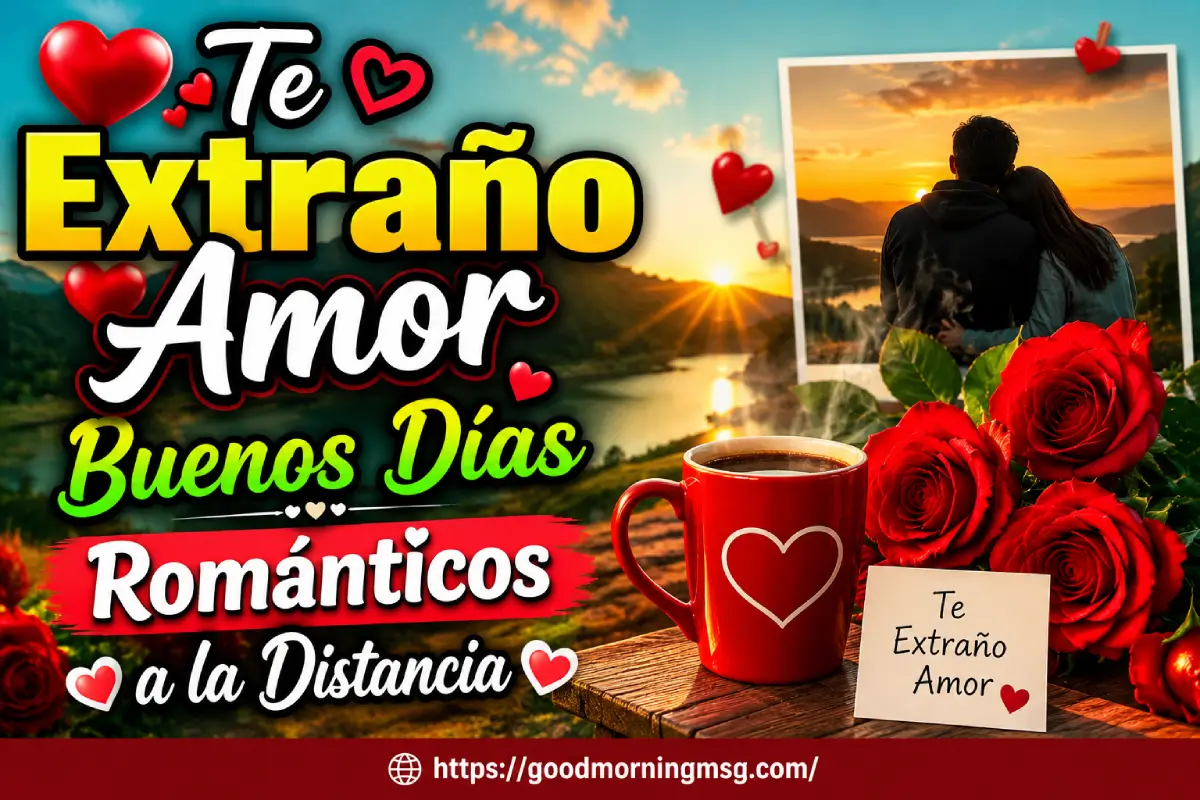Buenos Días Amor A La Distancia Frases Románticas