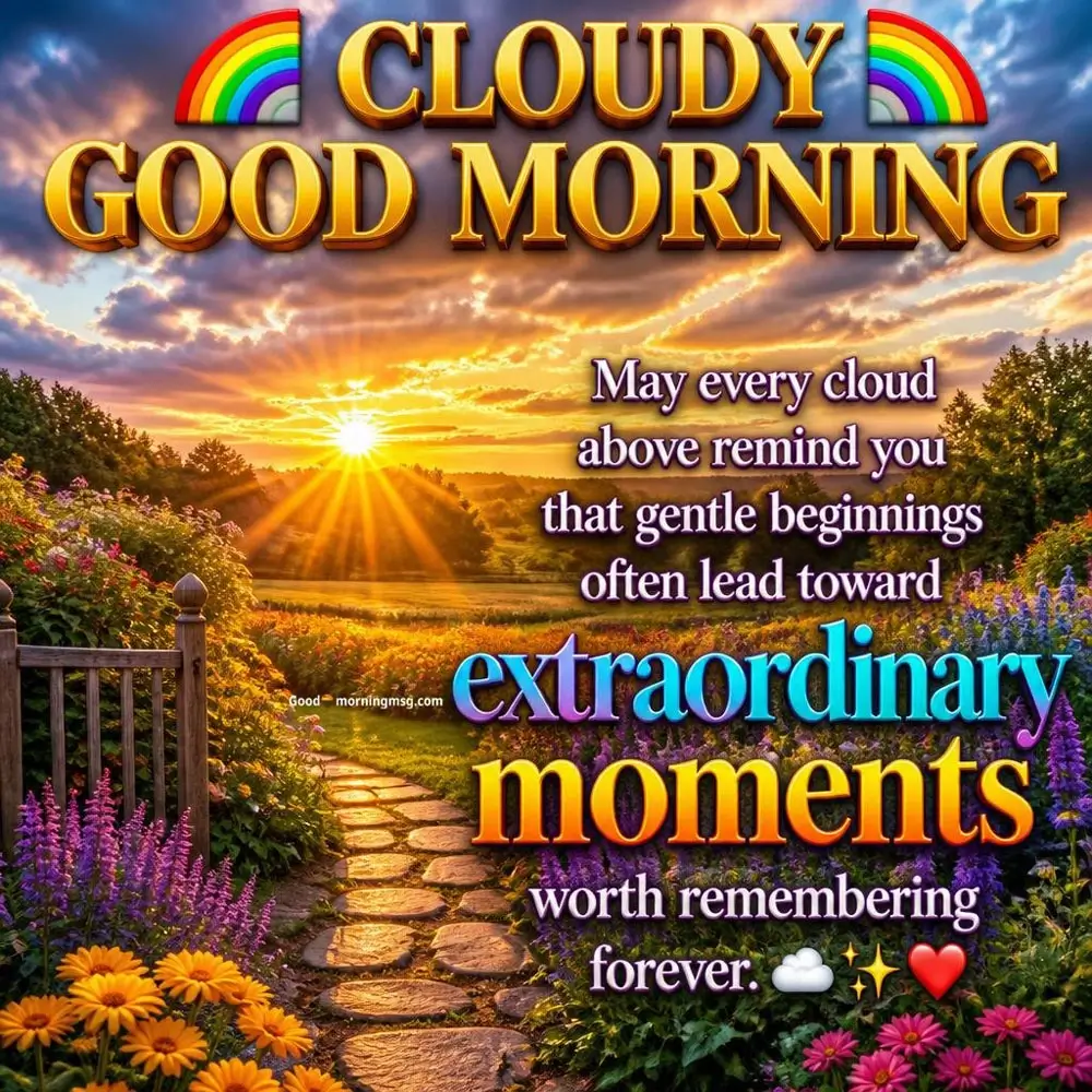 Cloudy Morning Wishes