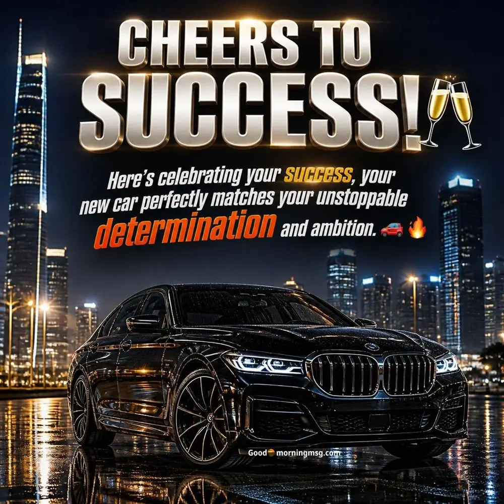 Congratulations New Car Status