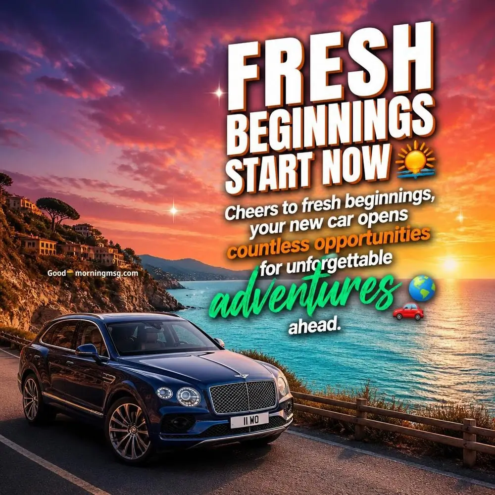 Congratulations On Buying A New Car