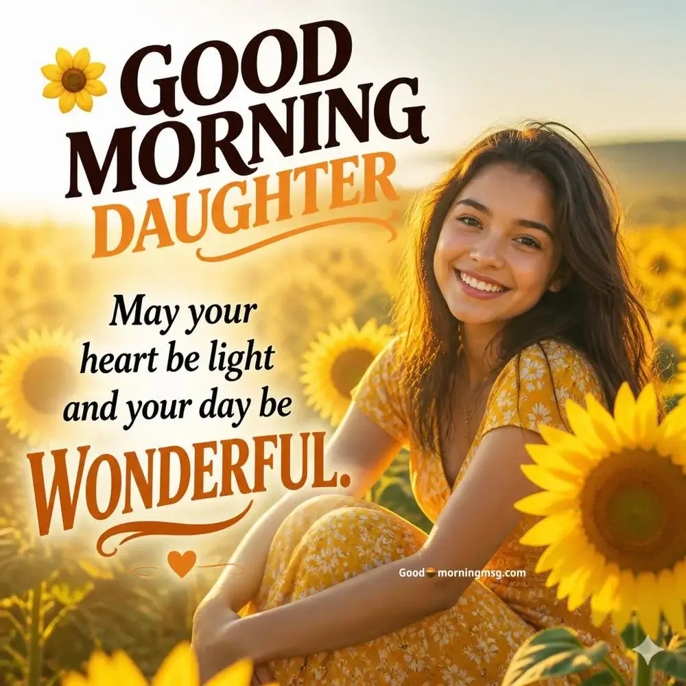Cute Good Morning Daughter