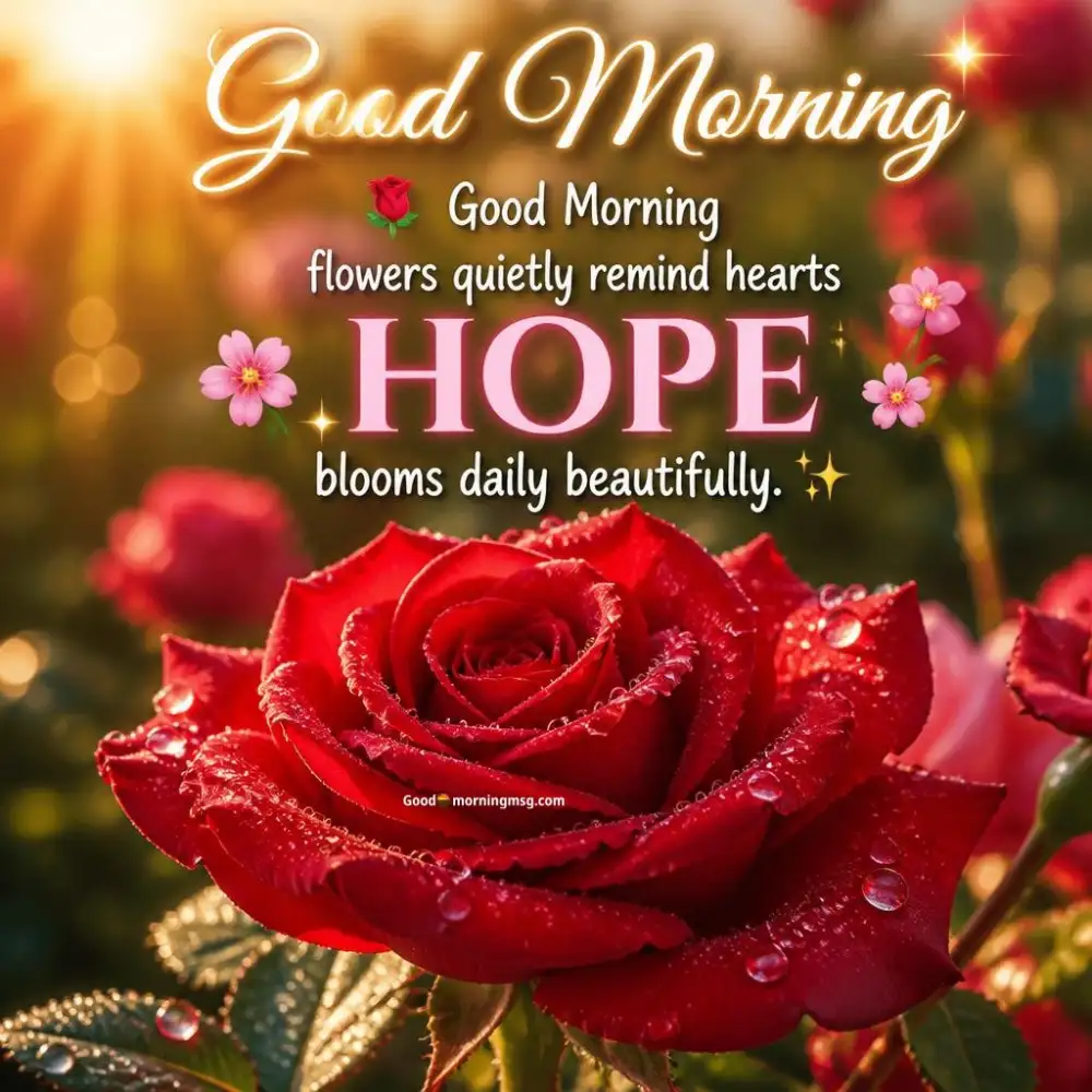 Flower Good Morning Friends Images With Flowers