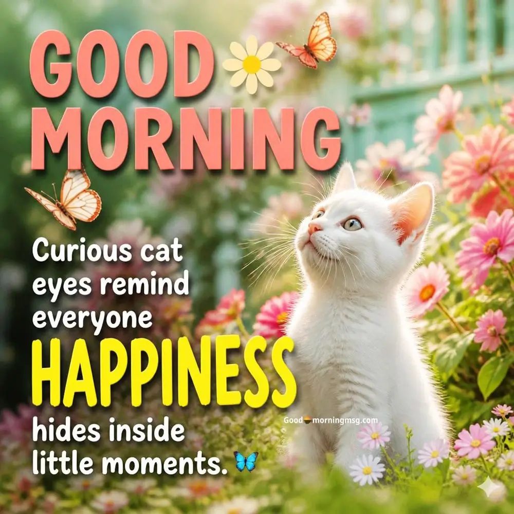 Funny Good Morning Cat Coffee