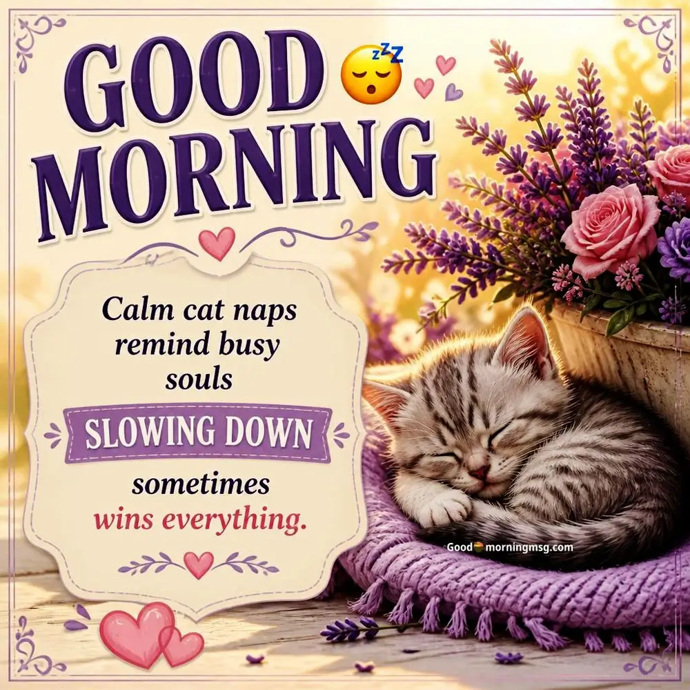 Good Morning Cute Kitten Images