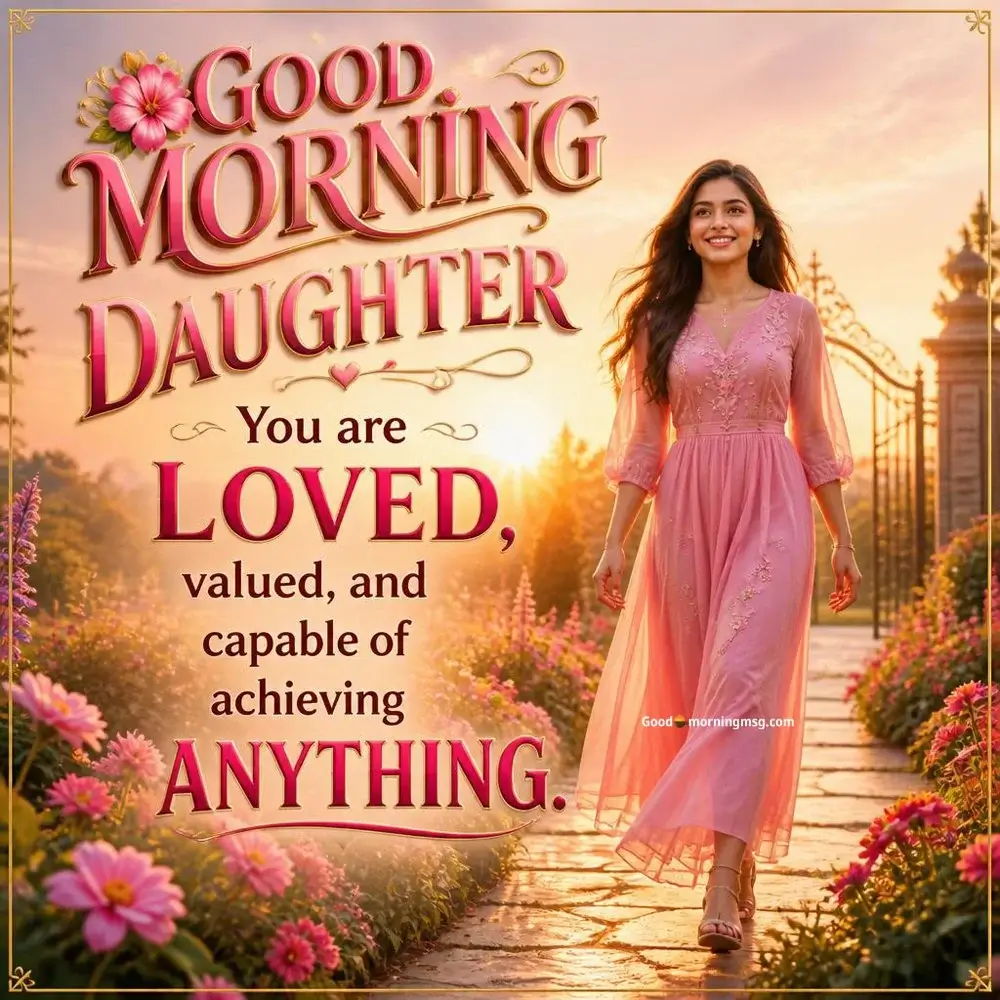 Good Morning Daughter I Love You