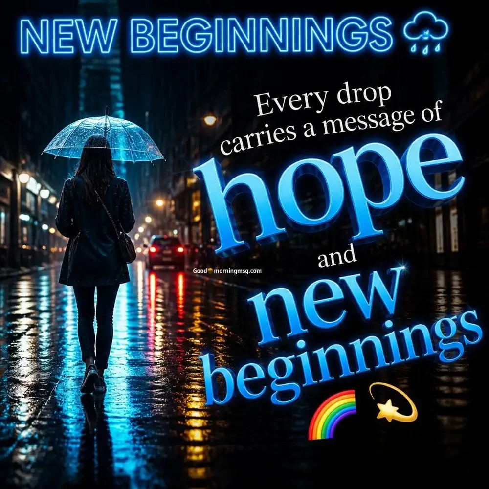 Good Morning Rainy Day Blessings