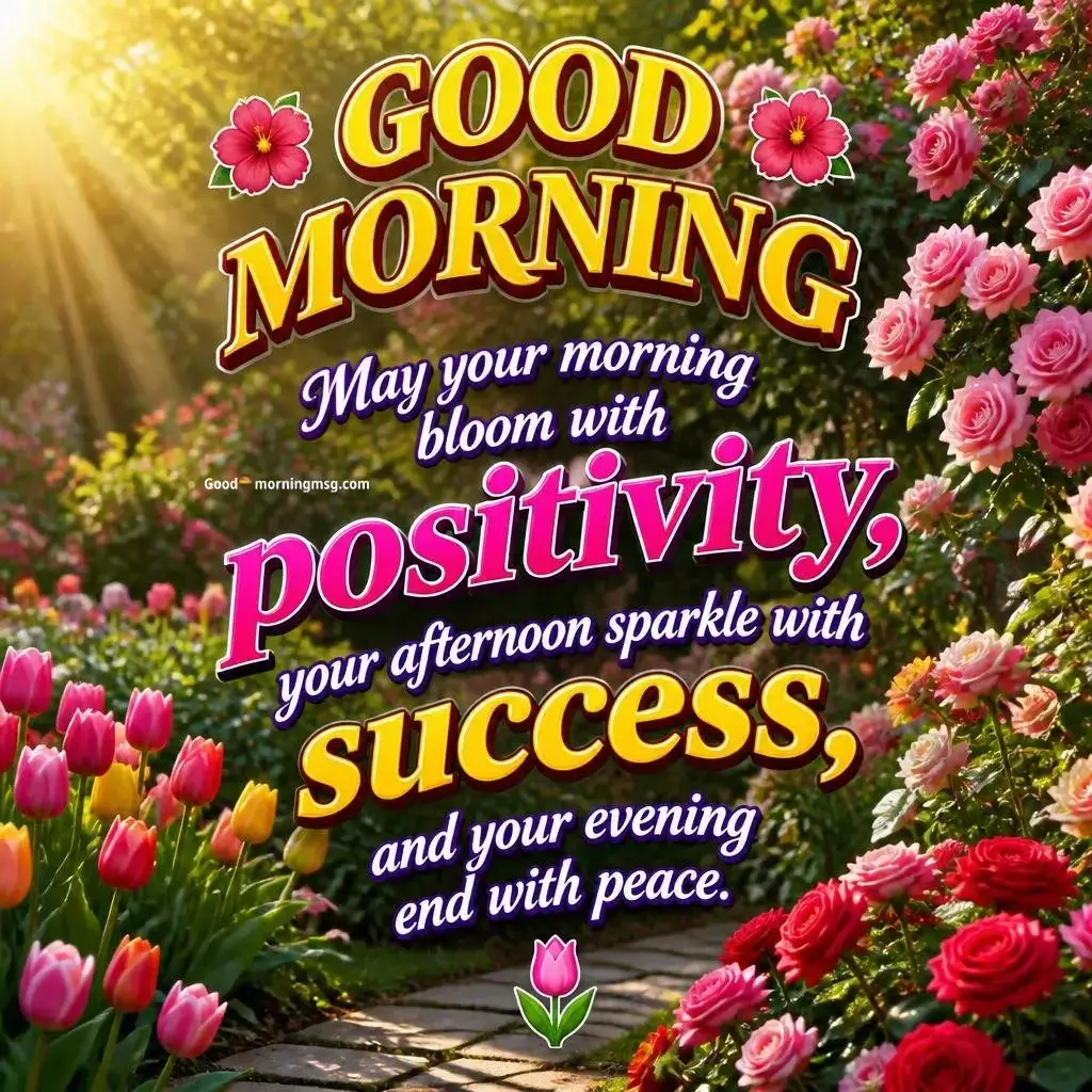Good Morning Spring Flowers Images