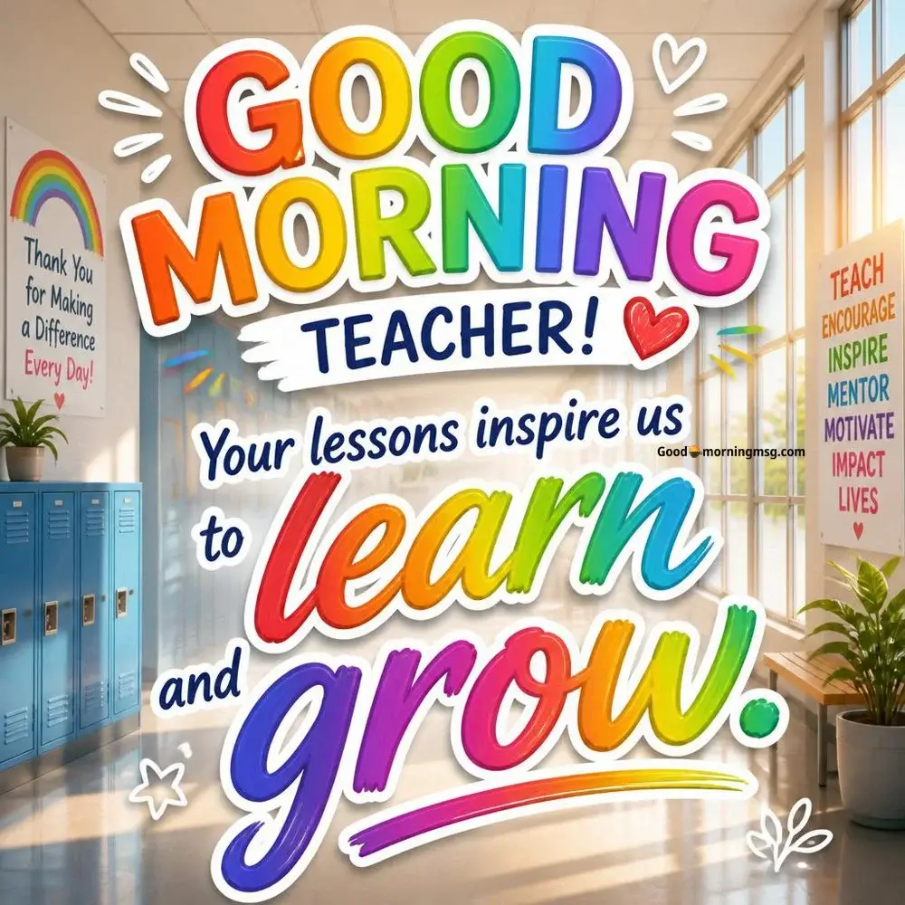 Good Morning Teacher Images With Quotes