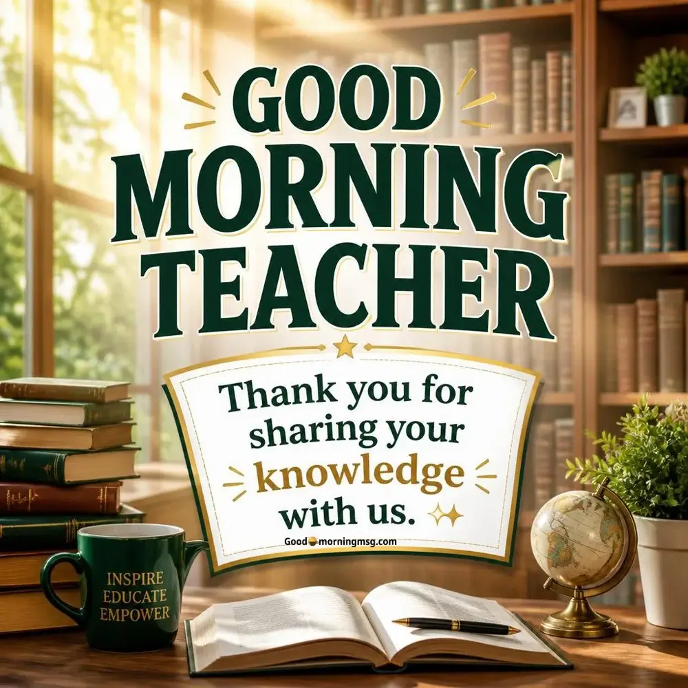 Good Morning Teacher Images