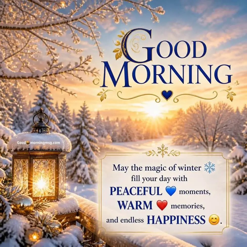 Good Morning Winter Flowers