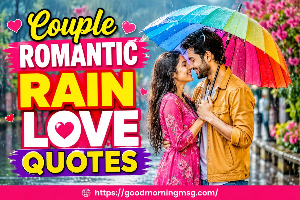 Happy Rain Quotes And Romantic Sayings For Couples In Love