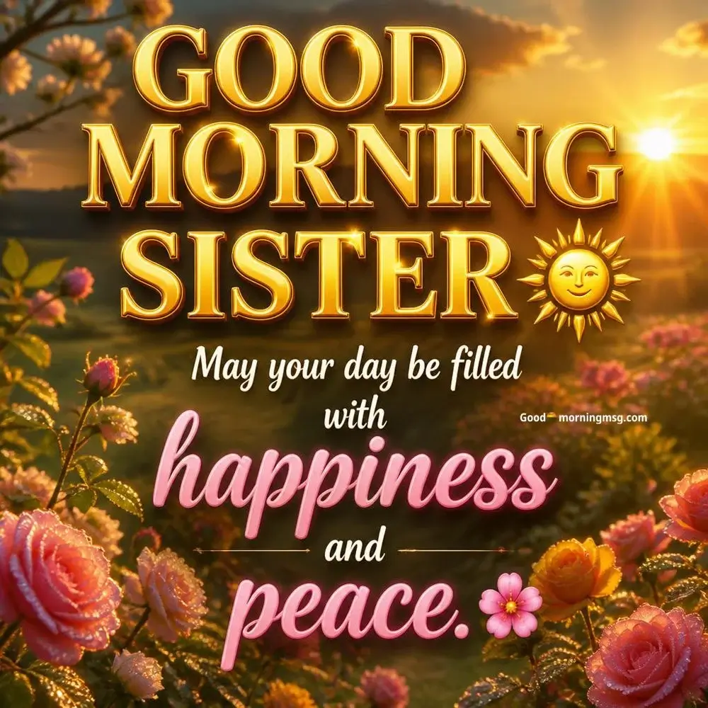 Heart Touching Good Morning Sister Quotes