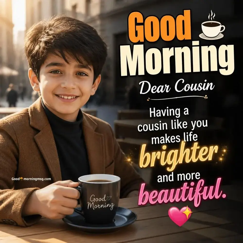 Inspiration Good Morning Cousin