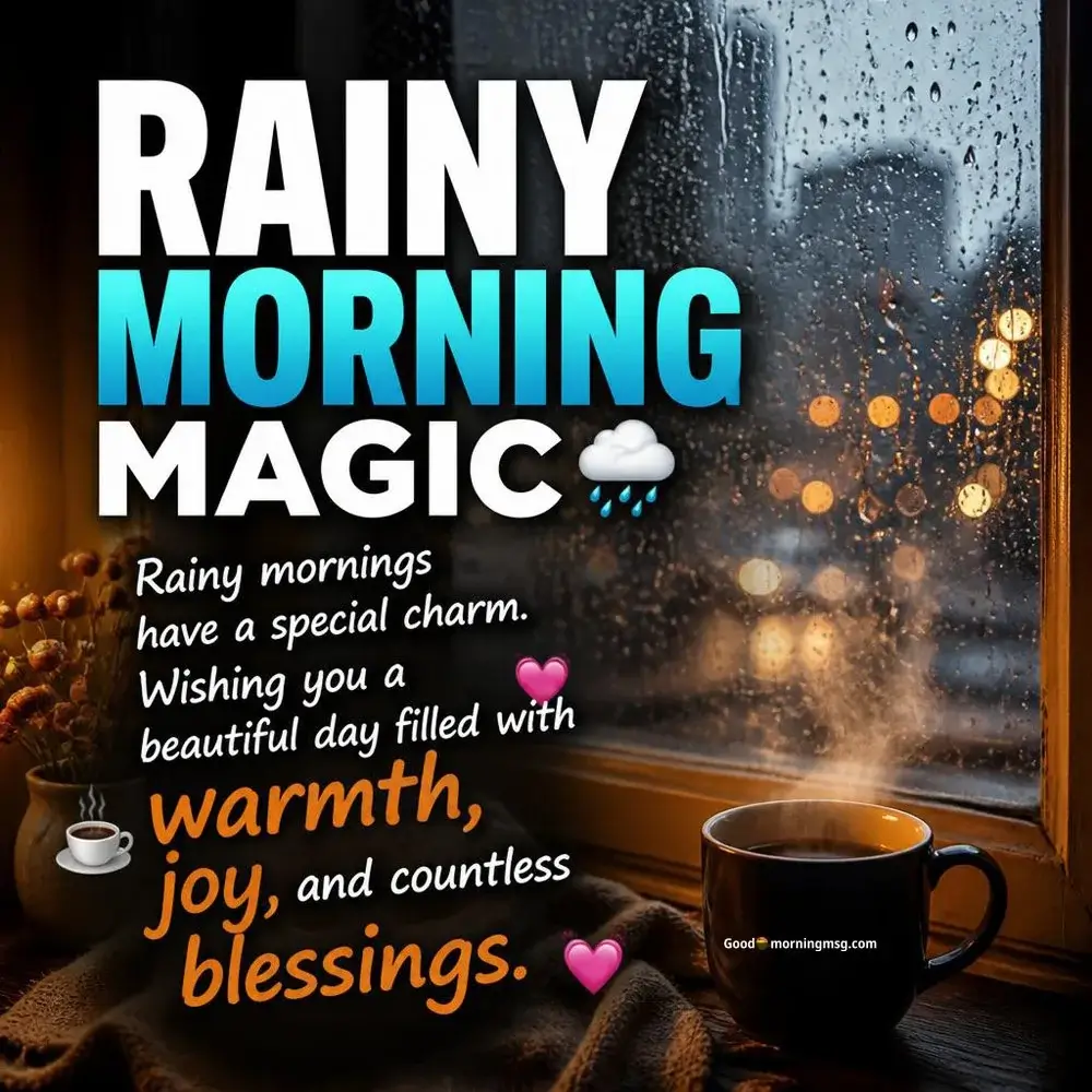 Inspirational Rainy Good Morning Quotes